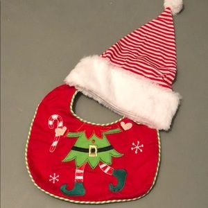 🛍3 for $15🛍 Christmas Bib & Hat Set